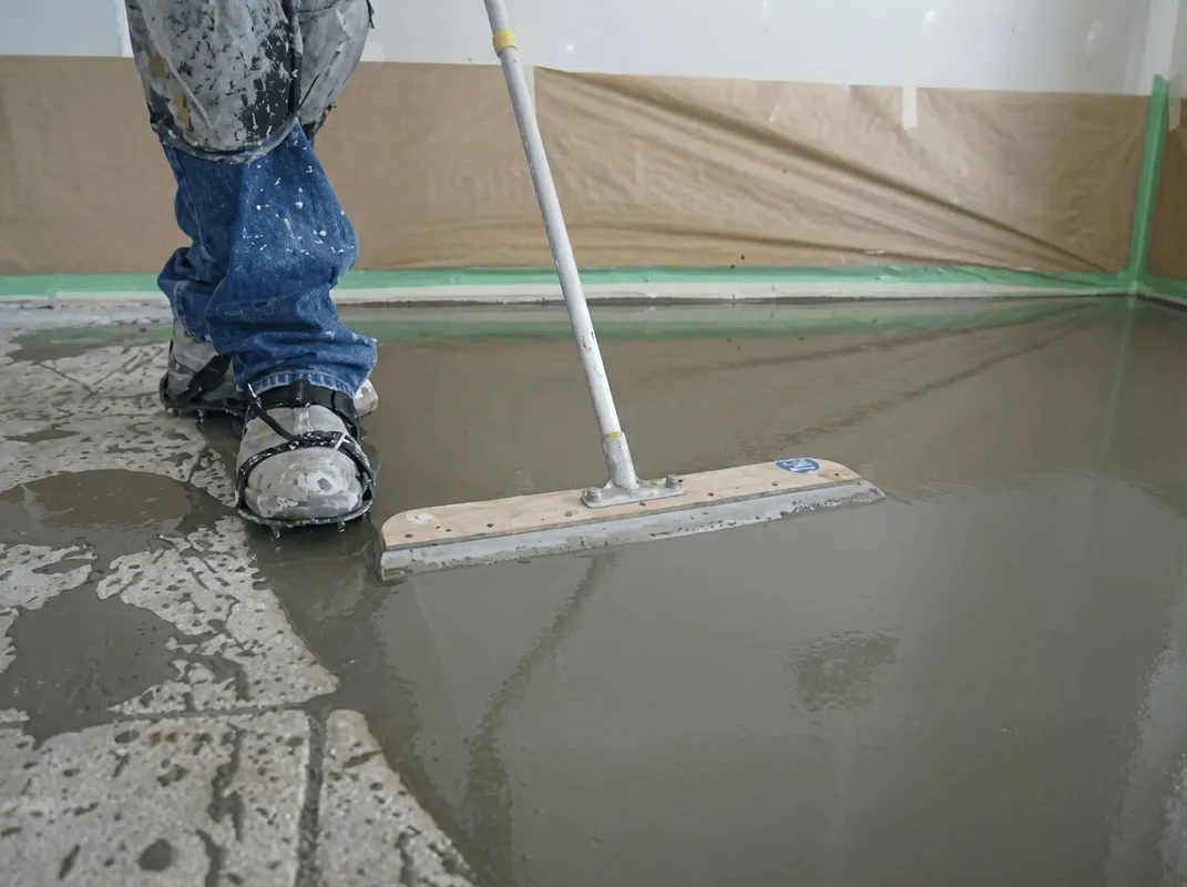 Uneven floor being professionally repaired in Philadelphia, PA